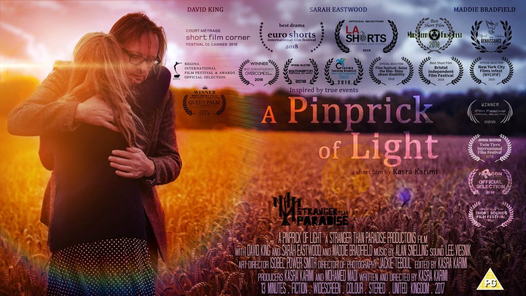 Stranger Than Paradise Productions is proud to announce its first multi award-winning short fiction film: A Pinprick of Light. Directed by Kasra Karimi, the 13-minute film is inspired by the story of John M. Hull, a university professor who started to lose his sight in the early 1980s. He began to record his journey towards complete blindness onto tapes, which would later become the basis for the critically acclaimed book ‘Touching the Rock: An Experience of Blindness’.